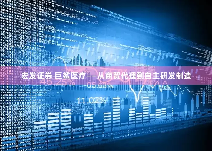 宏发证券 巨鲨医疗——从商贸代理到自主研发制造
